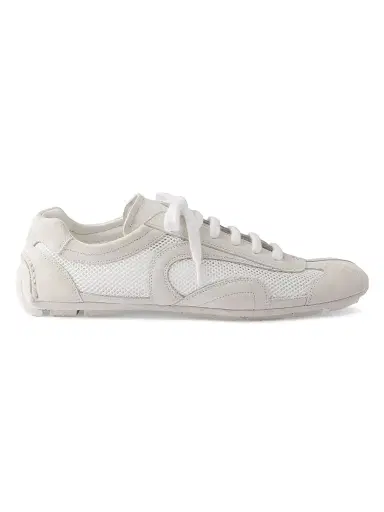 Prada Women's Montecarlo Re-Edition 2005 Suede and Mesh Sneakers - Beige Khaki | Thumbnail 10 Prada Women's Montecarlo Re-Edition 2005 Suede and Mesh Sneakers - Beige Khaki | Thumbnail 10