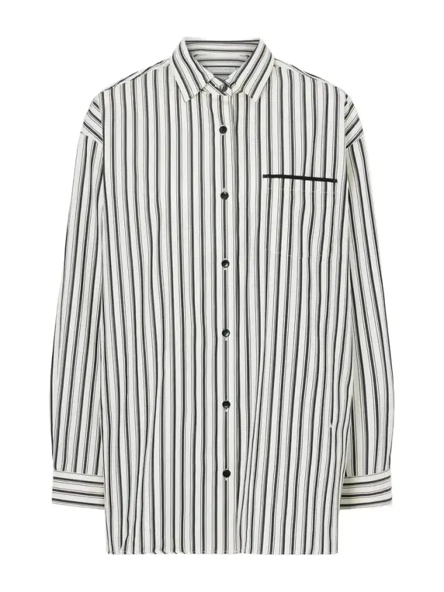 Striped Organic Cotton-sateen Shirt