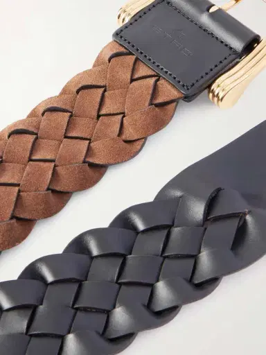 Etro Reversible Woven Suede And Leather Belt | Thumbnail 4 Etro Reversible Woven Suede And Leather Belt | Thumbnail 4