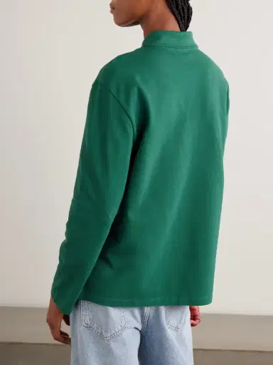 FLORE FLORE Diana Organic Cotton-piqué Polo Shirt | Thumbnail 3 FLORE FLORE Diana Organic Cotton-piqué Polo Shirt | Thumbnail 3
