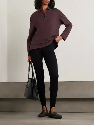 FLORE FLORE Diana Organic Cotton-piqué Polo Shirt | Thumbnail 2 FLORE FLORE Diana Organic Cotton-piqué Polo Shirt | Thumbnail 2