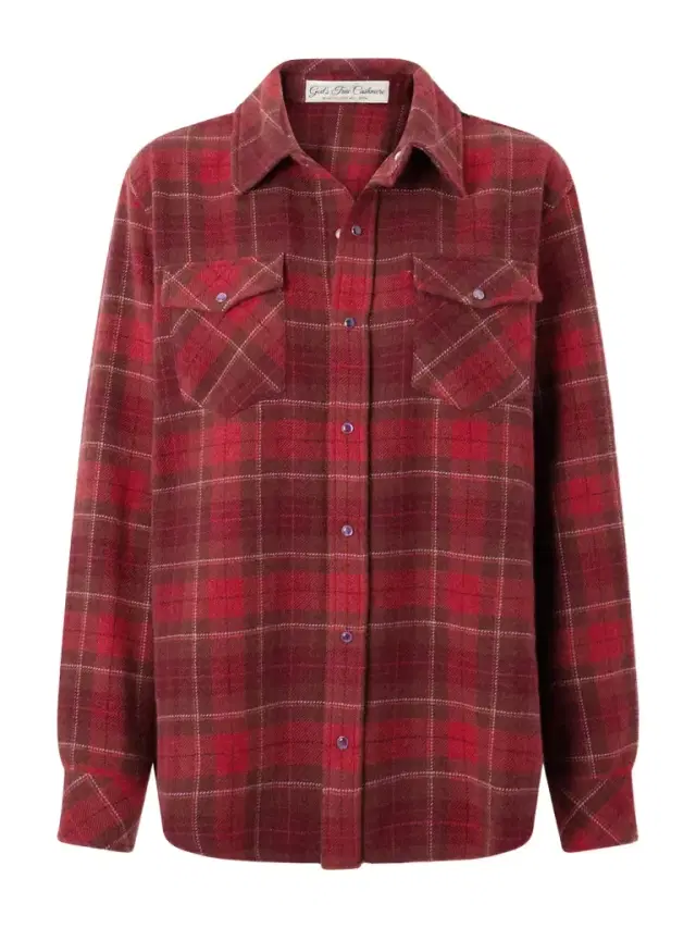 Checked Cashmere Shirt