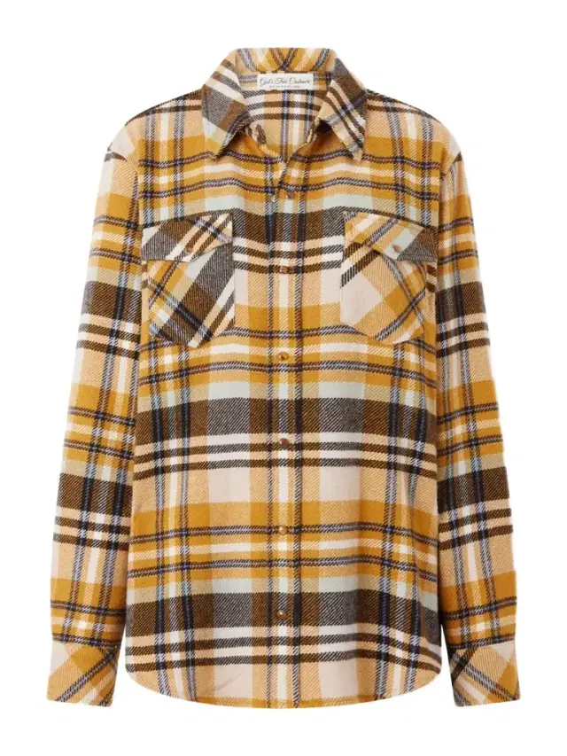 God’s True Cashmere Checked Cashmere Shirt