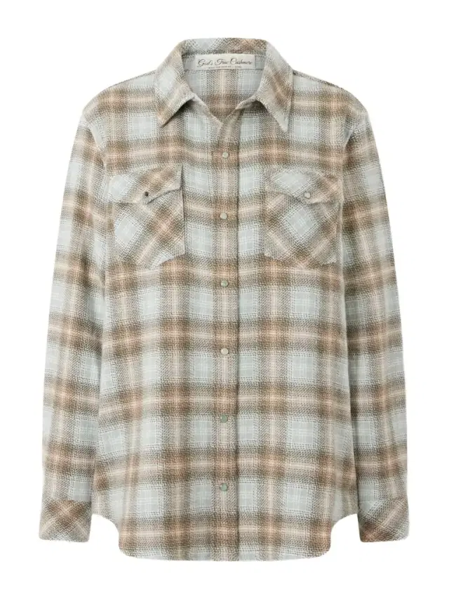 God’s True Cashmere Checked Cashmere Shirt