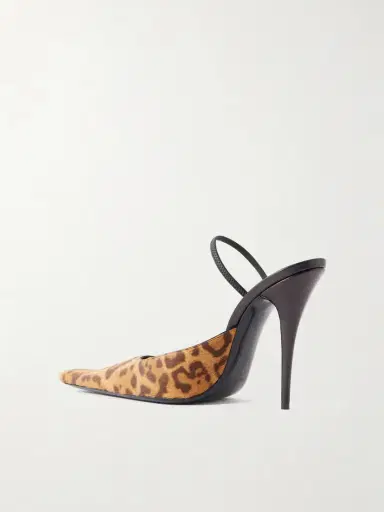 Saint Laurent Tuileries Leather-trimmed Leopard-print Calf Hair Mules | Thumbnail 3 Saint Laurent Tuileries Leather-trimmed Leopard-print Calf Hair Mules | Thumbnail 3
