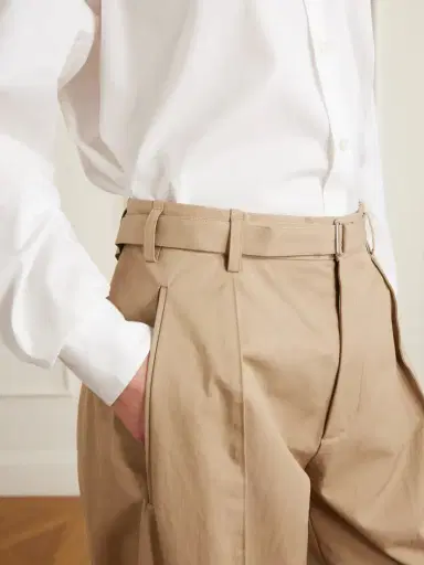 Co Belted tton And Linen-blend Wide-leg Pants | Thumbnail 5 Co Belted tton And Linen-blend Wide-leg Pants | Thumbnail 5