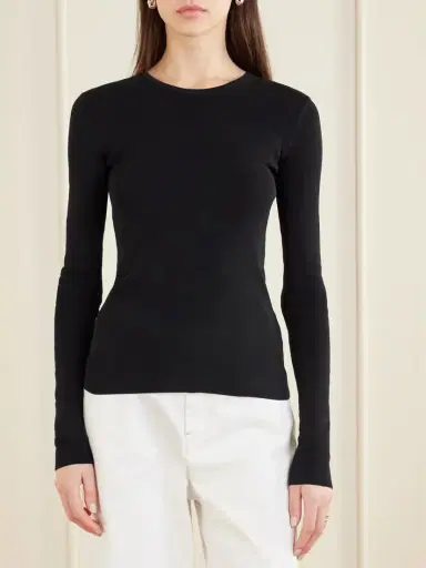 TOTEME Garderob Organic Cotton-jersey Top | Thumbnail 3