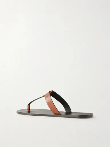 Saint Laurent Cassandra Embellished Leather Thong Sandals | Thumbnail 3 Saint Laurent Cassandra Embellished Leather Thong Sandals | Thumbnail 3