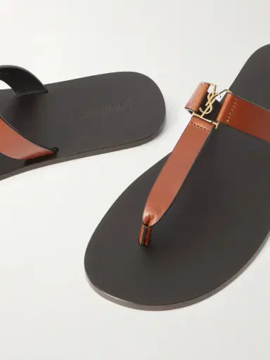 Saint Laurent Cassandra Embellished Leather Thong Sandals | Thumbnail 5 Saint Laurent Cassandra Embellished Leather Thong Sandals | Thumbnail 5