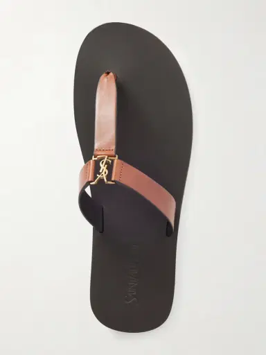 Saint Laurent Cassandra Embellished Leather Thong Sandals | Thumbnail 6 Saint Laurent Cassandra Embellished Leather Thong Sandals | Thumbnail 6