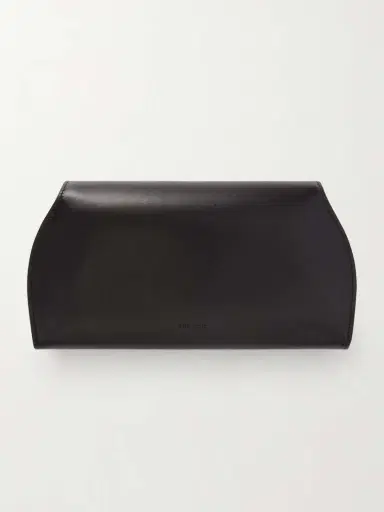 The Row Curved Leather Clutch | Thumbnail 4