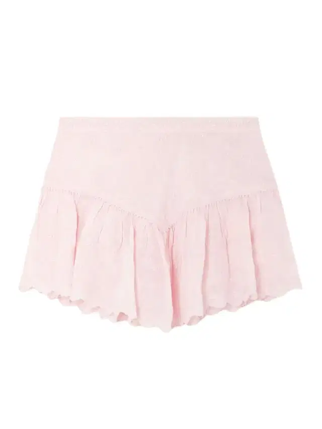 Zoelia Embroidered Scalloped Cotton And Silk-blend Mini Skirt