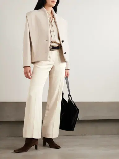 Isabel Marant Noanda Crepe Straight-leg Pants | Thumbnail 2 Isabel Marant Noanda Crepe Straight-leg Pants | Thumbnail 2