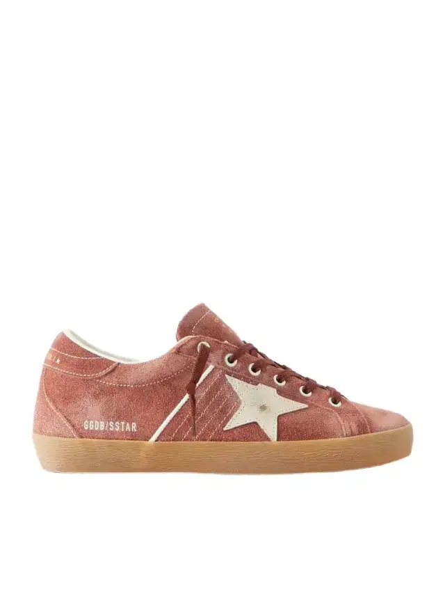 Super-star Distressed Leather-trimmed Suede Sneakers