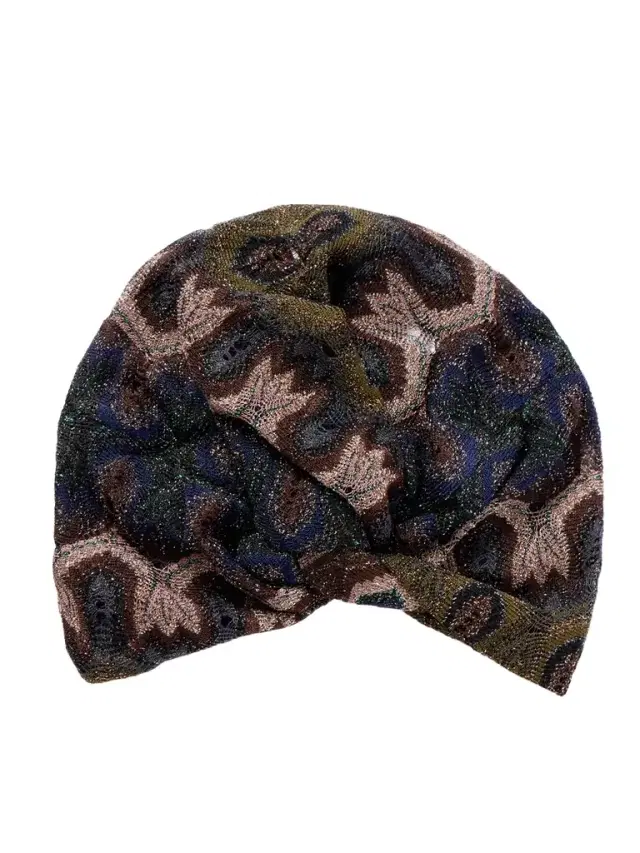 Metallic Crochet-knit Turban