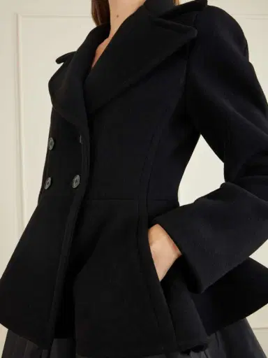 Alaïa Double-breasted Wool-blend Peplum Coat | Thumbnail 5 Alaïa Double-breasted Wool-blend Peplum Coat | Thumbnail 5