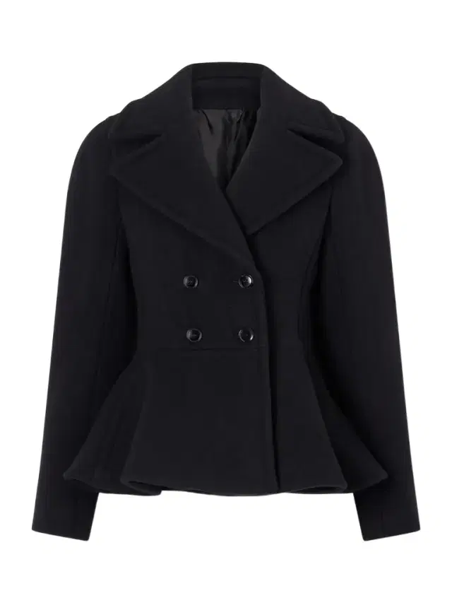 Alaïa Double-breasted Wool-blend Peplum Coat