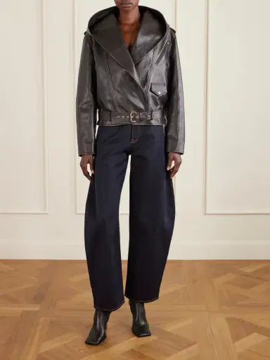 Alaïa Belted Leather Biker Jacket | Thumbnail 2 Alaïa Belted Leather Biker Jacket | Thumbnail 2