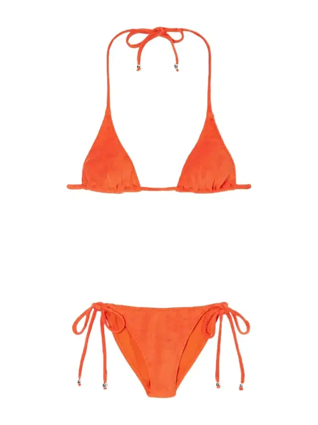 Pamela Embellished Terry Triangle Bikini