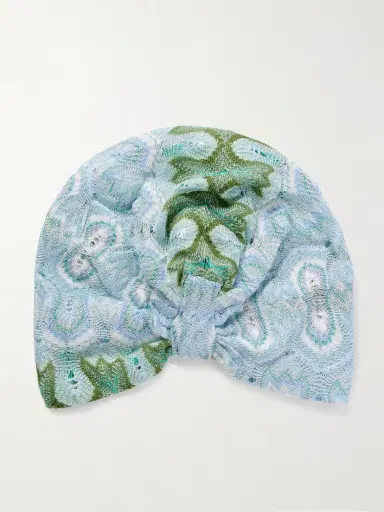 Missoni Metallic Crochet-knit Turban | Thumbnail 3