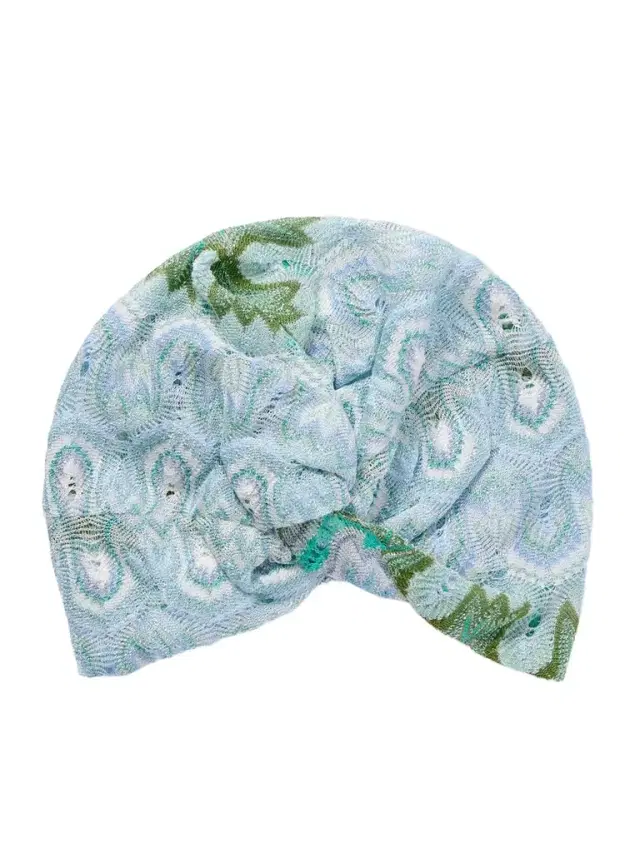 Metallic Crochet-knit Turban