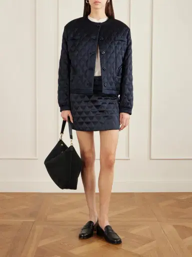 Blazé Milano Novalis Coci Quilted Satin-crepe Mini Skirt | Thumbnail 2
