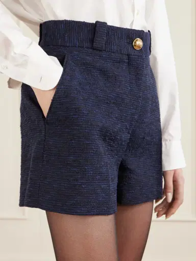 Blazé Milano Esense Teke Cotton-blend Tweed Shorts | Thumbnail 5