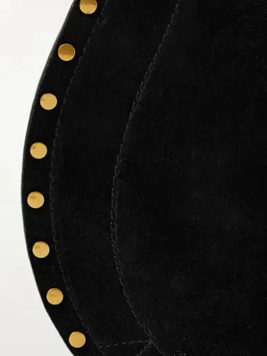 Isabel Marant Oskan Soft Leather-trimmed Studded Suede Shoulder Bag | Thumbnail 4 Isabel Marant Oskan Soft Leather-trimmed Studded Suede Shoulder Bag | Thumbnail 4