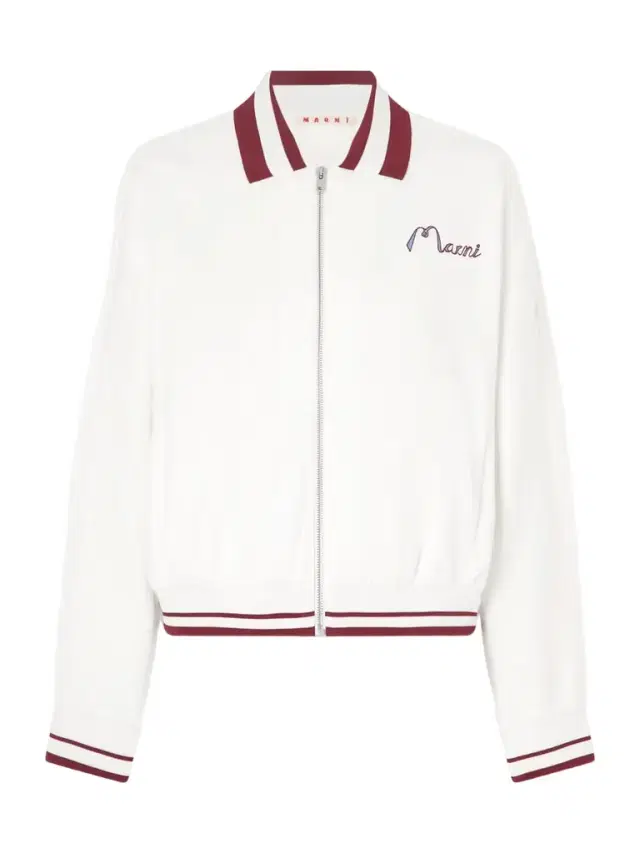 Embroidered Striped Cotton-blend Jacket