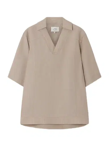 Loulou de Saison Woven Polo Shirt | Thumbnail 1