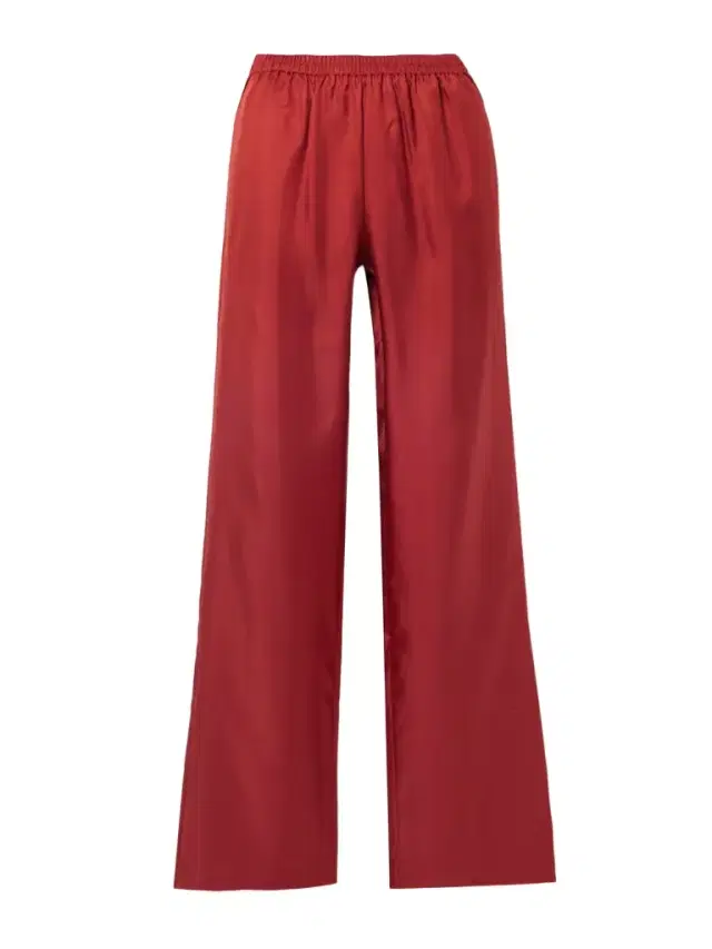 Alera Silk-twill Wide-leg Pants