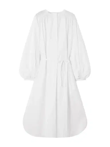 Loulou de Saison Vitti Oversized Belted Cotton-poplin Midi Dress | Thumbnail 1 Loulou de Saison Vitti Oversized Belted Cotton-poplin Midi Dress | Thumbnail 1