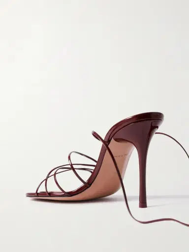 Amina Muaddi Lori Patent-leather Sandals | Thumbnail 3 Amina Muaddi Lori Patent-leather Sandals | Thumbnail 3
