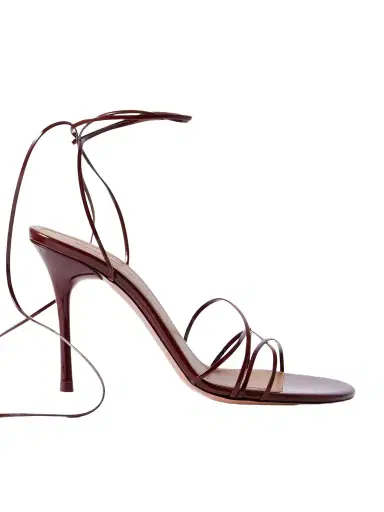 Amina Muaddi Lori Patent-leather Sandals | Thumbnail 1 Amina Muaddi Lori Patent-leather Sandals | Thumbnail 1