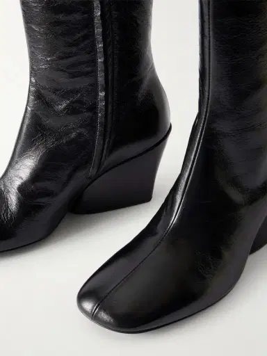 Proenza Schouler Slant 80 Glossed-leather Knee Boots | Thumbnail 5
