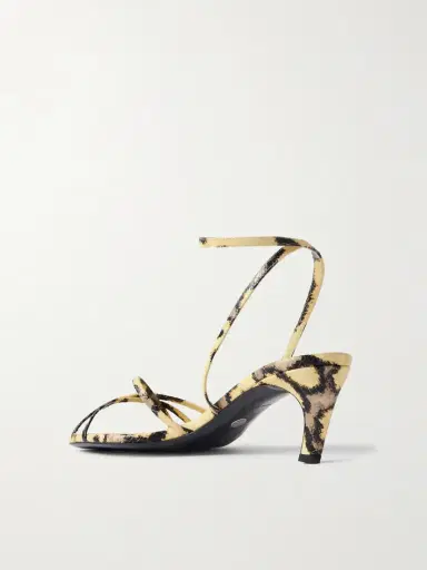 Proenza Schouler Uma 60 Snake-effect Leather Sandals | Thumbnail 3