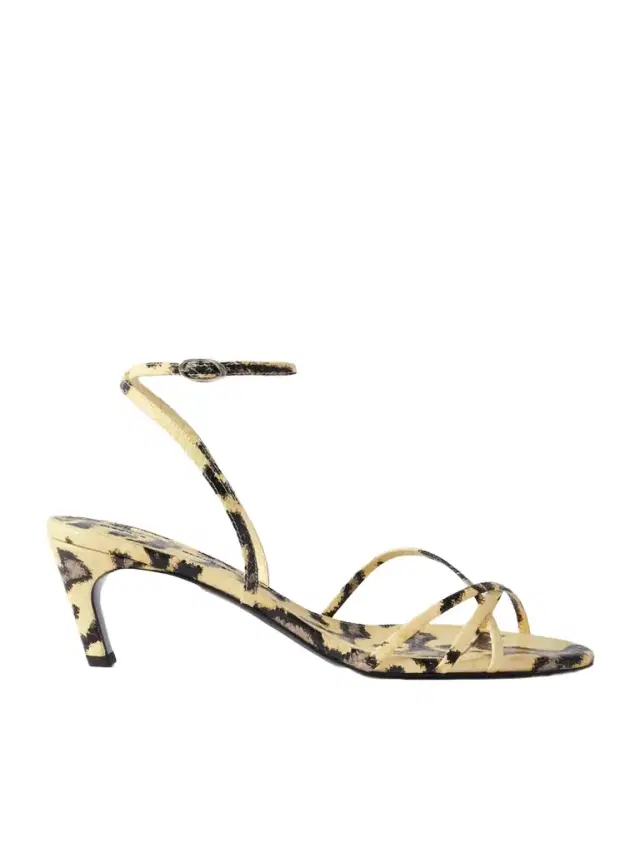 Uma 60 Snake-effect Leather Sandals