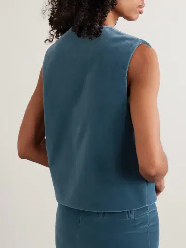 Blazé Milano Jealousy Gliss Cotton-velvet Vest | Thumbnail 3
