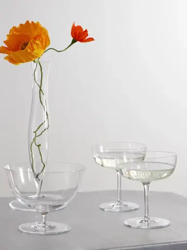 LOBMEYR Set Of Two Crystal Glass Champagne Coupes | Thumbnail 2