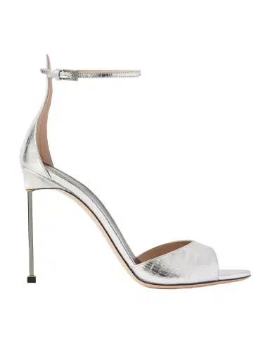 Tom Ford Metallic Lizard-effect Leather Sandals | Thumbnail 1 Tom Ford Metallic Lizard-effect Leather Sandals | Thumbnail 1