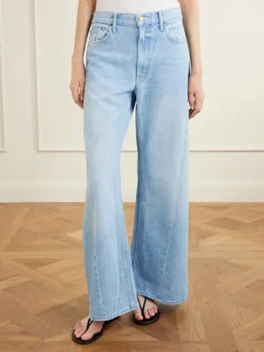 Mother Snacks! The Lemon Twist Mid-rise Wide-leg Jeans | Thumbnail 3 Mother Snacks! The Lemon Twist Mid-rise Wide-leg Jeans | Thumbnail 3