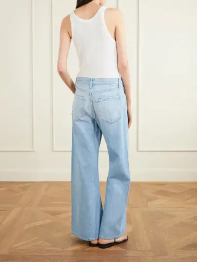 Mother Snacks! The Lemon Twist Mid-rise Wide-leg Jeans | Thumbnail 4 Mother Snacks! The Lemon Twist Mid-rise Wide-leg Jeans | Thumbnail 4