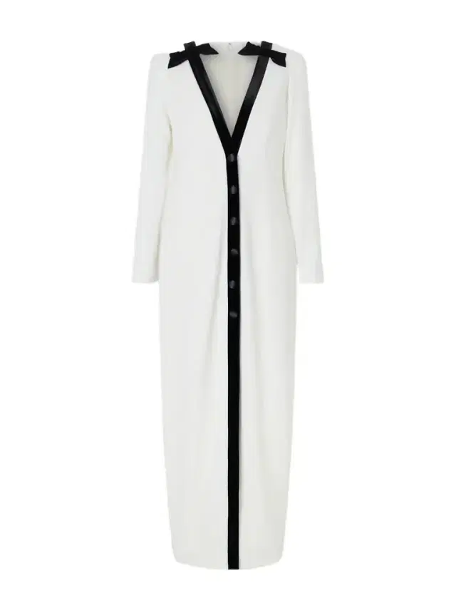 Bow-detailed Velvet-trimmed Stretch-cady Midi Dress