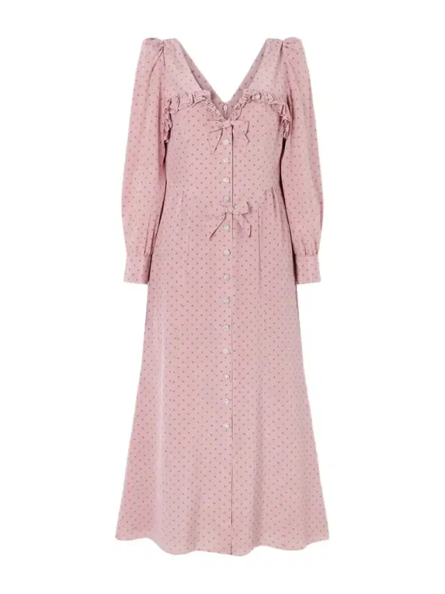 Bow-detailed Embellished Polka-dot Silk Midi Dress