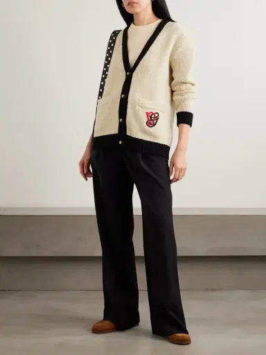 Valentino Garavani Embroidered Wool Cardigan | Thumbnail 2