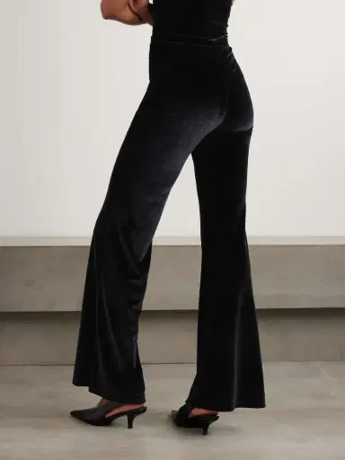 The Park Tessa Stretch-velvet Flared Pants | Thumbnail 3 The Park Tessa Stretch-velvet Flared Pants | Thumbnail 3