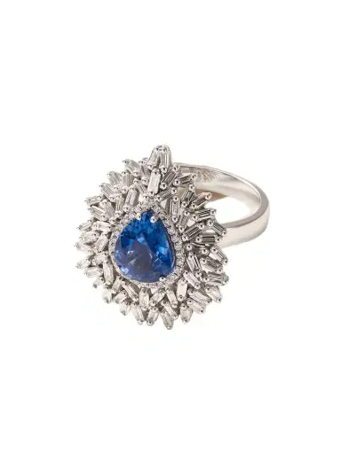 Suzanne Kalan Ceylon 18-karat White Gold, Sapphire And Diamond Ring | Thumbnail 1