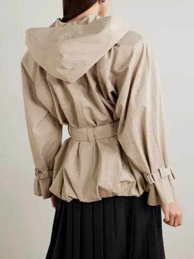 Magda Butrym Hooded Belted Cotton-blend Jacket | Thumbnail 3