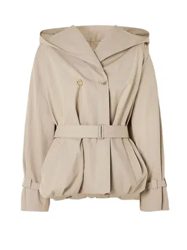 Magda Butrym Hooded Belted Cotton-blend Jacket | Thumbnail 1