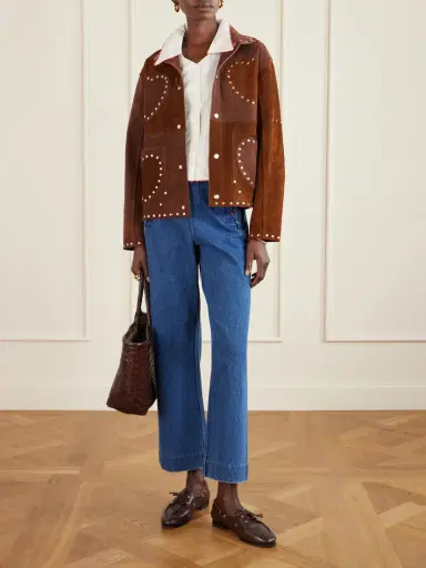 BODE Sailor Cropped High-rise Wide-leg Jeans | Thumbnail 2